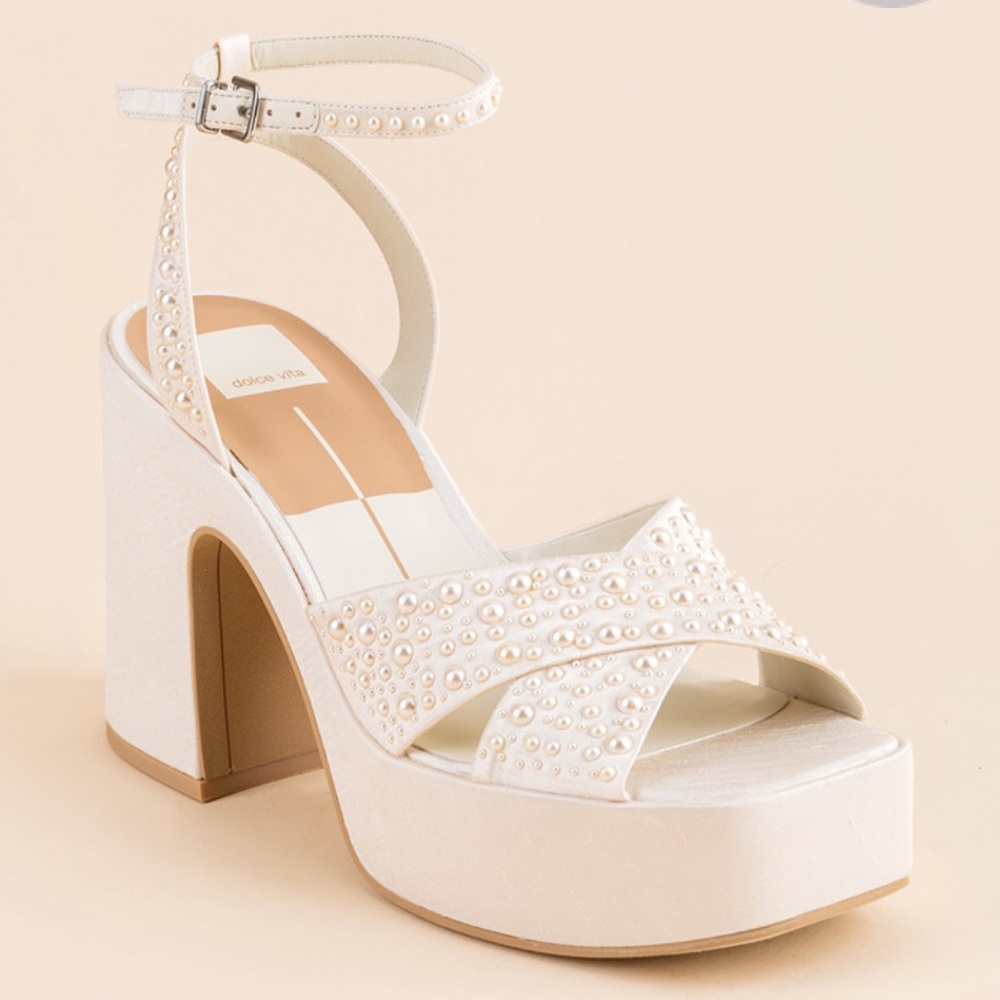 Dolce Vita Wessi Pearl Heels. BRAND NEW. NEVER WORN